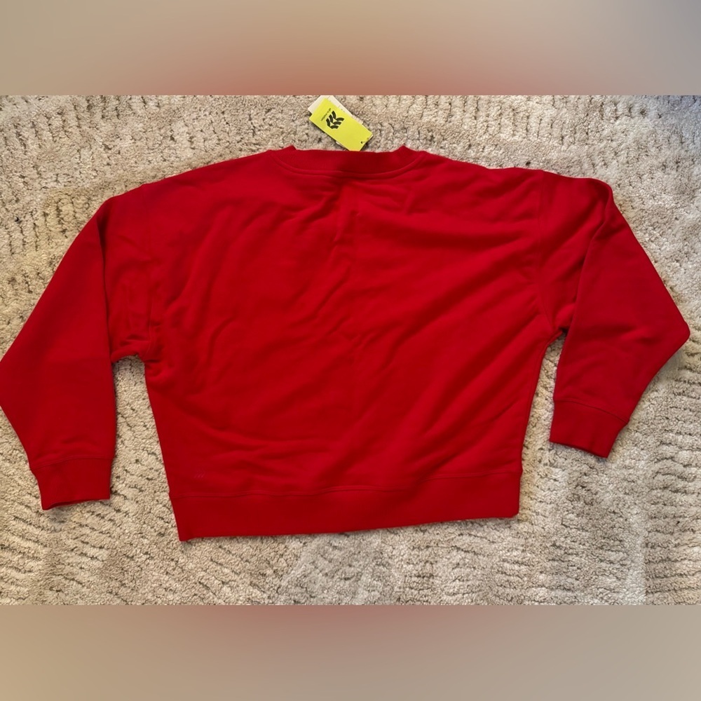 All in Motion cozy crewneck pullover sweatshirt in red size M NWT - Picture 3 of 3